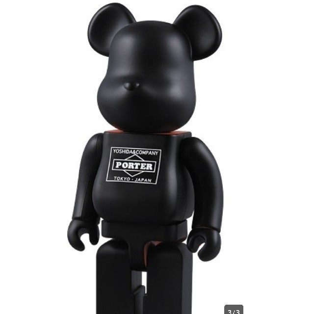 MEDICOM TOY(メディコムトイ)の◇PORTER ベアブリック 400% (メディコムトイBE＠RBRICK)新品 エンタメ/ホビーのフィギュア(その他)の商品写真