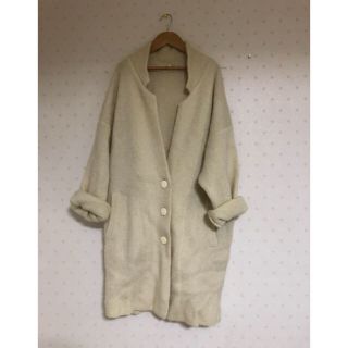 エディットフォールル(EDIT.FOR LULU)のwhite knit  coat ⛄️(ニットコート)