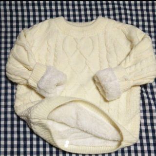 ☆新品☆おとこの子＊おんなの子★ケーブル編み＊アウター要らずのもこもこセーター♪(ニット)