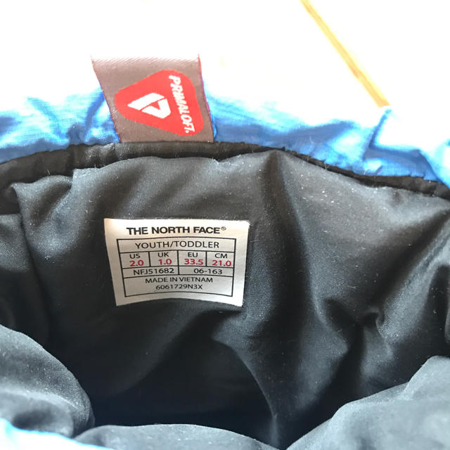 THE NORTH FACE(ザノースフェイス)のノースフェイス　キッズ　ブーツ　21cm ヌプシ キッズ/ベビー/マタニティのキッズ靴/シューズ(15cm~)(ブーツ)の商品写真