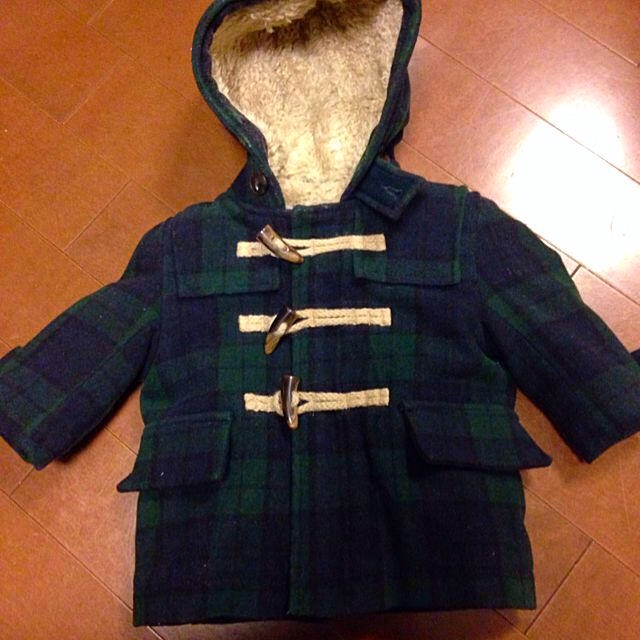 babyGAP(ベビーギャップ)のbaby gap 新品ダッフルコート キッズ/ベビー/マタニティのベビー服(~85cm)(ジャケット/コート)の商品写真