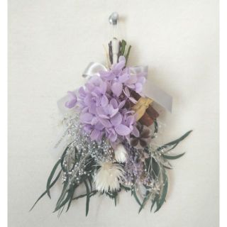 Christmas mini swag(natural lavender)(ドライフラワー)