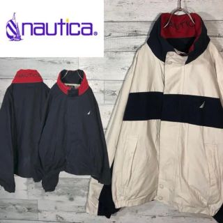 ノーティカ(NAUTICA)の【期間限定値下げ！】激レア ノーティカ☆刺繍リバーシブルセーリングジャケット(ナイロンジャケット)