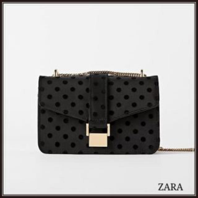 ZARA(ザラ)のZARA ドット柄クロスボディバッグ レディースのバッグ(ショルダーバッグ)の商品写真