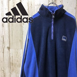 アディダス(adidas)のadidas アディダス ハーフジップ フリース ジャケット 3ストライプス (その他)