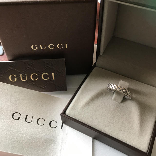 Gucci(グッチ)の明日までのお値引 レア品 GUCCIリング ディアマン✨ レディースのアクセサリー(リング(指輪))の商品写真