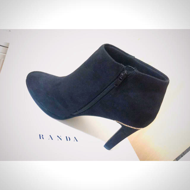 RANDA(ランダ)のランダ　ブティー　ブラック　Lサイズ レディースの靴/シューズ(ブーティ)の商品写真