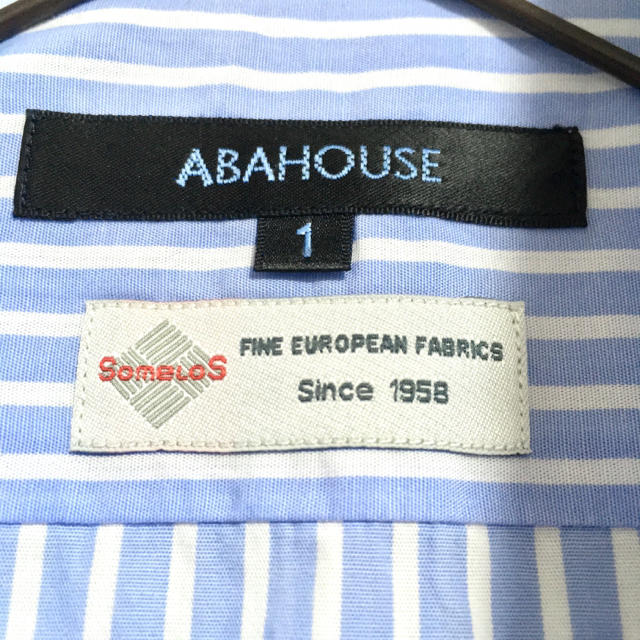 ABAHOUSE(アバハウス)のABAHOUSE ストライプクレリックシャツ Sサイズ アバハウス メンズのトップス(シャツ)の商品写真