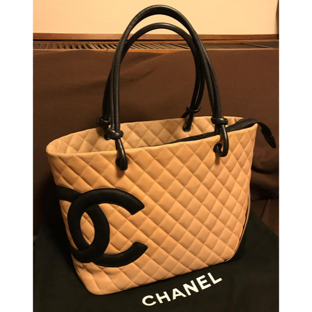 CHANEL シャネル カンボンライン  ラージトートバッグ