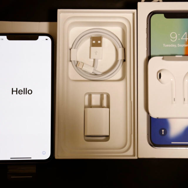 スマートフォン本体iPhone X Silver 256 GB 新品  SIMフリー