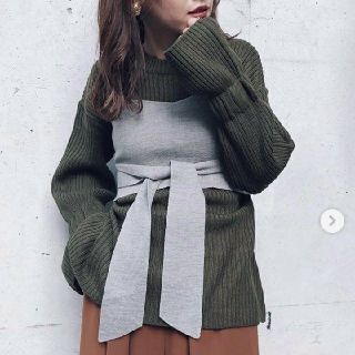 アメリヴィンテージ(Ameri VINTAGE)のアメリヴィンテージ CORSET DOCKING KNIT ☆(ニット/セーター)