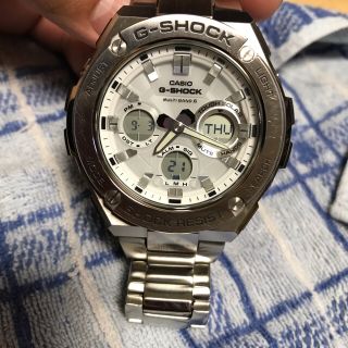 ジーショック(G-SHOCK)の【美品】 ＣＡＳG-SHOCK ＧＳＴ－Ｗ１１０Ｄ－７ＡＪＦ/タフソーラー(腕時計(アナログ))