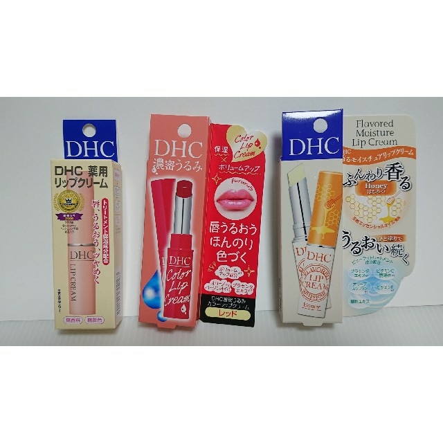 DHC(ディーエイチシー)のDHC 薬用リップクリーム カラーリップ レッド はちみつ モイスチャー コスメ/美容のスキンケア/基礎化粧品(リップケア/リップクリーム)の商品写真