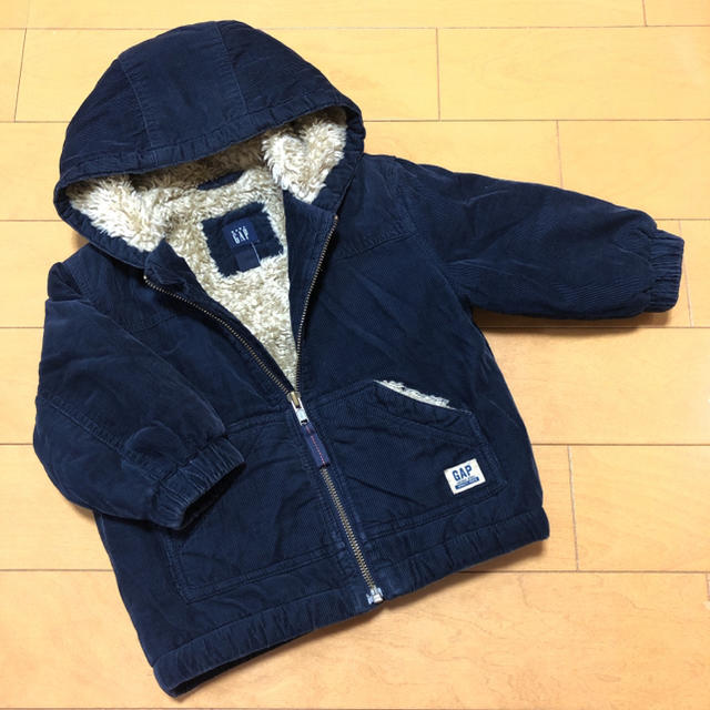 babyGAP(ベビーギャップ)のbabyGap▼ネイビー アウター 90cm. キッズ/ベビー/マタニティのキッズ服男の子用(90cm~)(ジャケット/上着)の商品写真