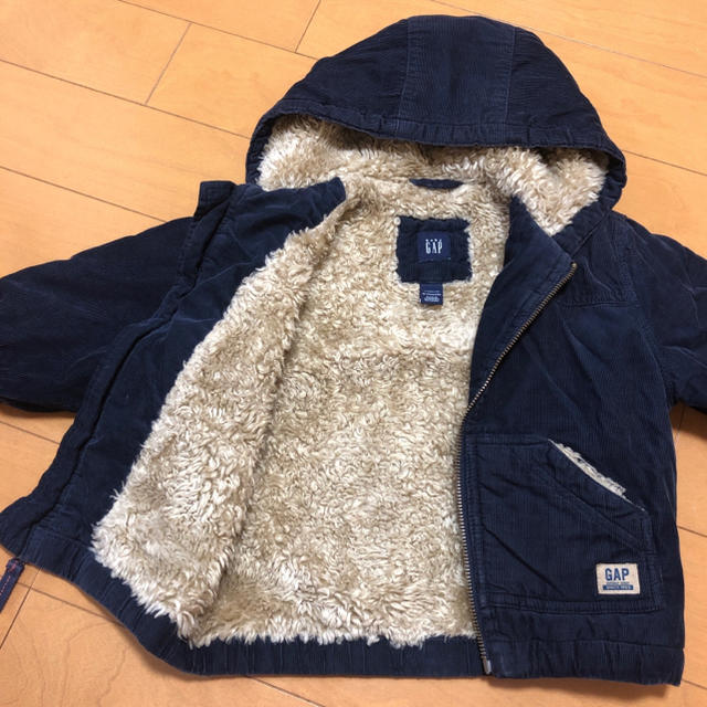 babyGAP(ベビーギャップ)のbabyGap▼ネイビー アウター 90cm. キッズ/ベビー/マタニティのキッズ服男の子用(90cm~)(ジャケット/上着)の商品写真