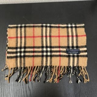 バーバリー(BURBERRY)の良品　美品 英国製 old Burberrys ノバチェック カシミヤ マフラー(マフラー/ショール)