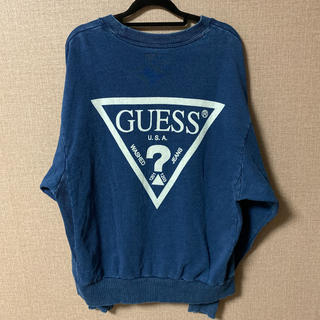 ゲス(GUESS)の【レア】GUESS オーバーサイズ インディゴ スウェット(スウェット)