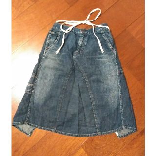 デニムダンガリー(DENIM DUNGAREE)の【激かわ】ＤＤ★オシャレさん★必見スカート★ウエストゴム!(ひざ丈スカート)