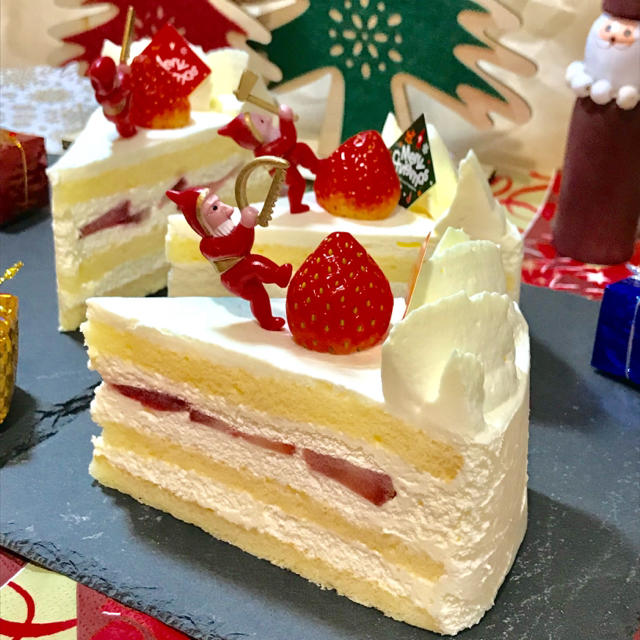 小人 ケーキピック 新品未使用 ☆クリスマスケーキに☆ ハンドメイドのパーティー(その他)の商品写真