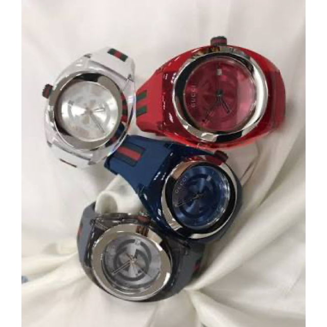 Gucci - 【特価】GUCCI グッチ SYNC ラバーベルト クリアボディ レディースの通販 by う's shop