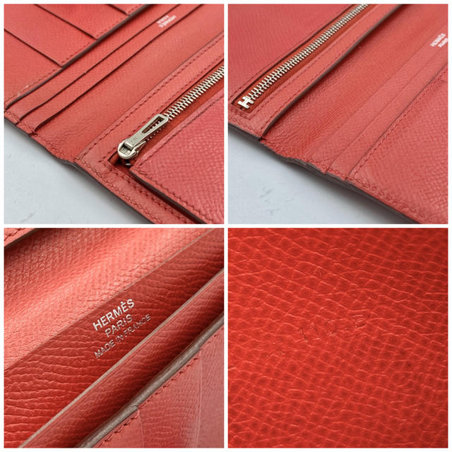 Hermes(エルメス)のエルメス／長財布／べアン／レッド／□O刻／2011年 レディースのファッション小物(財布)の商品写真