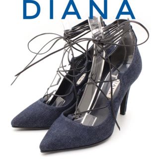 ダイアナ(DIANA)のDIANA ダイアナ【新品】デニム レースアップ ヒール パンプス(ハイヒール/パンプス)