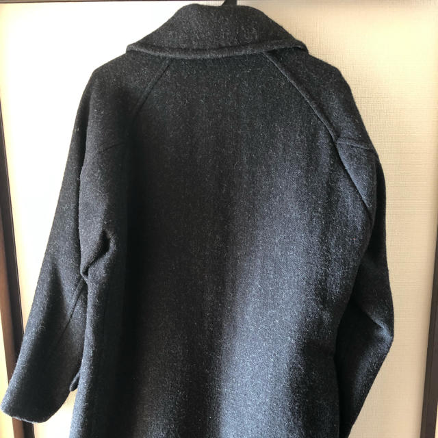 COMOLI(コモリ)のcomoli るたろー様専用 ウールショールカラーコート  チャコール サイズ1 メンズのジャケット/アウター(ステンカラーコート)の商品写真