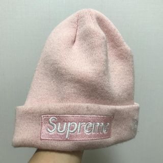 シュプリーム(Supreme)のsupreme Boxビーニーpink(ニット帽/ビーニー)