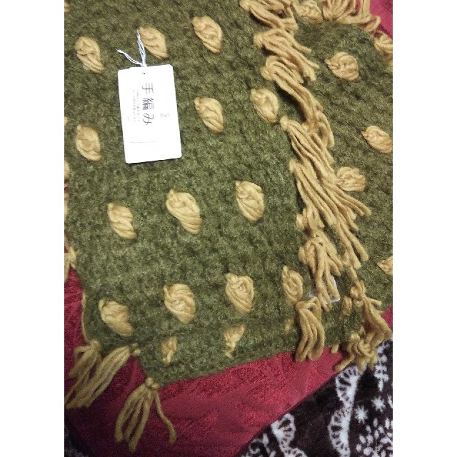 オーロラ株式会社手編みマフラー レディースのファッション小物(マフラー/ショール)の商品写真