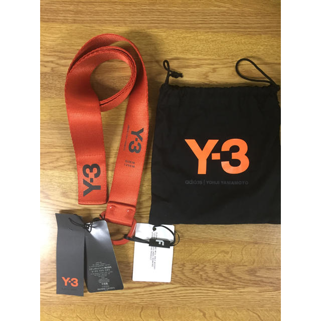 Y-3(ワイスリー)の新作 2019AW Y3 ワイスリー ロゴ ベルト FH9336 新品 オレンジ メンズのファッション小物(ベルト)の商品写真