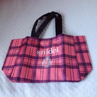 スナイデル(SNIDEL)のスナイデル♡秋チェックトート(ハンドバッグ)