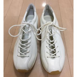 ヨウジヤマモト(Yohji Yamamoto)のYohji Yamamoto  レザースニーカー　訳あり(スニーカー)