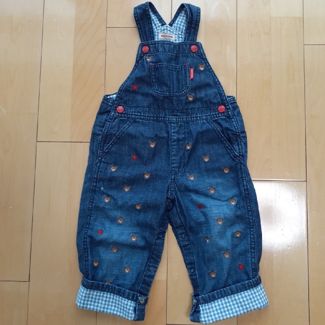 mikihouse(ミキハウス)のレア！ミキハウス☆プチプッチ－サロペットsize90 キッズ/ベビー/マタニティのキッズ服男の子用(90cm~)(パンツ/スパッツ)の商品写真