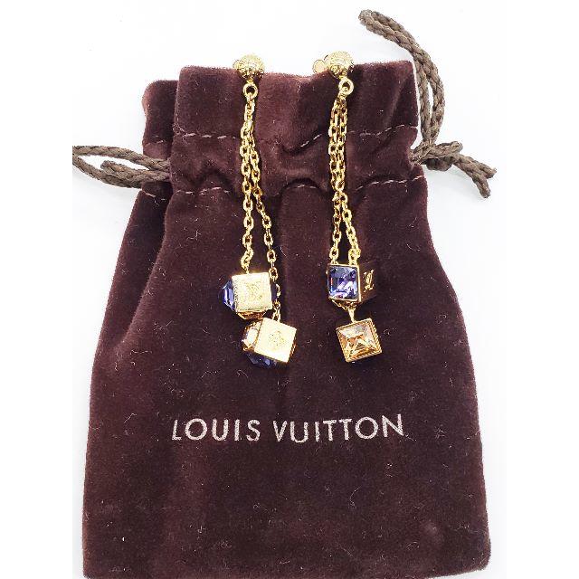 LOUIS VUITTON(ルイヴィトン)の547/ヴィトン ブークル ドレイユ パンダン ギャンブル ピアス M66059 レディースのアクセサリー(ピアス)の商品写真