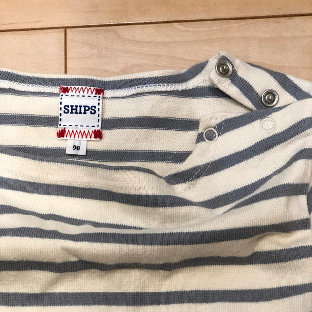 SHIPS KIDS(シップスキッズ)のシップス　ボーダーワンピース　90センチ キッズ/ベビー/マタニティのキッズ服女の子用(90cm~)(ワンピース)の商品写真