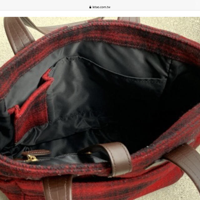 PORTER(ポーター)のポーターガール　ウールリッチ　持ち手本革 レディースのバッグ(トートバッグ)の商品写真