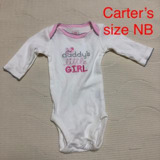 カーターズ(carter's)の【美品】Carter’s カーターズ ロンパース 長袖 NB 50 新生児(ロンパース)