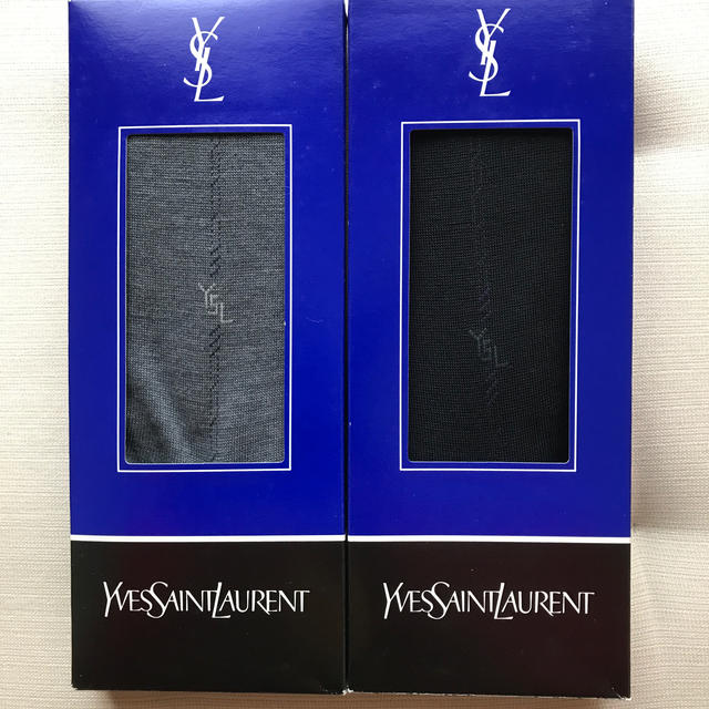 Yves Saint Laurent Beaute(イヴサンローランボーテ)のイヴ・サンローラン　メンズ靴下2足セット メンズのレッグウェア(ソックス)の商品写真