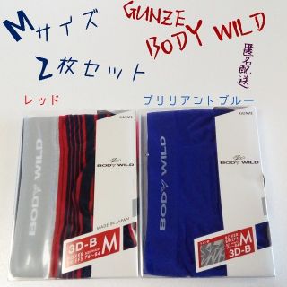 グンゼ(GUNZE)のGUNZE / BODY WILD  メンズ ボクサーパンツ Ｍ 2枚セット(ボクサーパンツ)