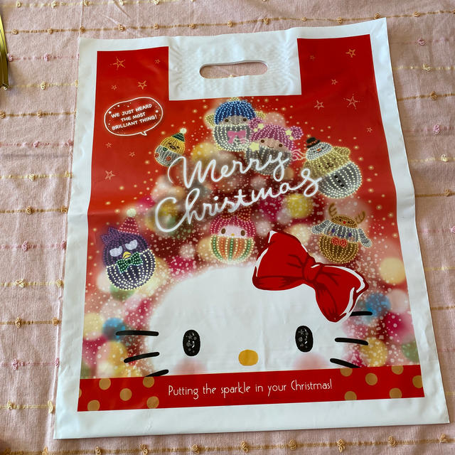 サンリオ(サンリオ)のサンリオ♡クリスマスショップ袋・ラッピング袋11枚・留め具セット レディースのバッグ(ショップ袋)の商品写真
