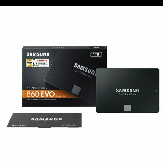 SSD 1TB SAMSUNG 860 V-NAND EVOスマホ/家電/カメラ