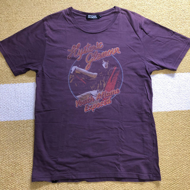 HYSTERIC GLAMOUR(ヒステリックグラマー)の値下げHYSTERIC GLAMOUR ヒステリックグラマー 紫 Tシャツ 中古 メンズのトップス(Tシャツ/カットソー(半袖/袖なし))の商品写真