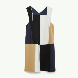 ザラ(ZARA)のZARA  ブロックワンピ(ミニワンピース)