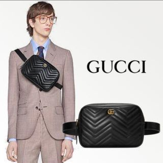 グッチ(Gucci)のGUCCI レザーベルトバッグ(ボディーバッグ)