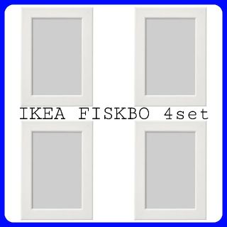 イケア(IKEA)のIKEA FISKBO フィスクボー ホワイト 4枚セット まとめ売り(フォトフレーム)