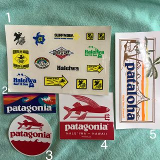 パタゴニア(patagonia)のハワイ限定パタゴニアステッカー(おまけ付き！)(しおり/ステッカー)