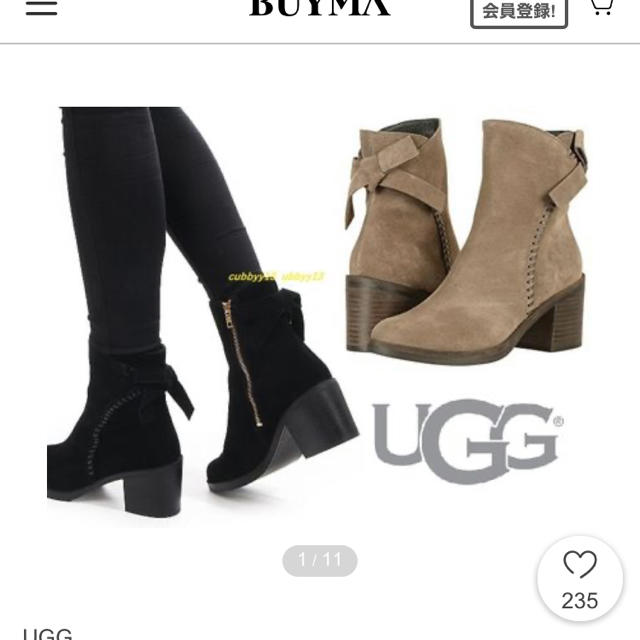 UGG スティッチ&リボン　ブーツ　海外輸入