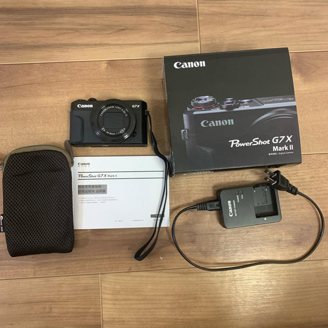 Canon(キヤノン)のCanon Power Shot G7X Mark II 美品、電池メモリ付 スマホ/家電/カメラのカメラ(コンパクトデジタルカメラ)の商品写真