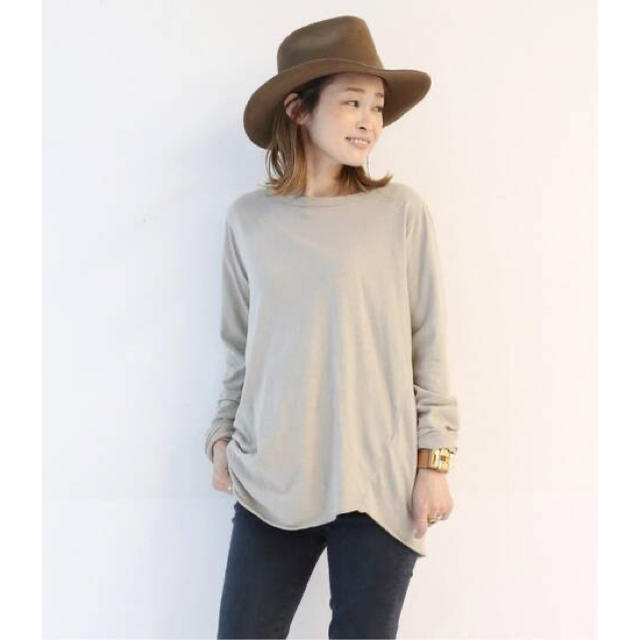 DEUXIEME CLASSE(ドゥーズィエムクラス)のDeuxieme Classe 追加 Layering Tシャツ　ベージュ レディースのトップス(Tシャツ(長袖/七分))の商品写真