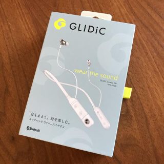 ソフトバンク(Softbank)のglidic 未使用 ネックバンド ワイヤレスイヤホン ホワイト(ヘッドフォン/イヤフォン)